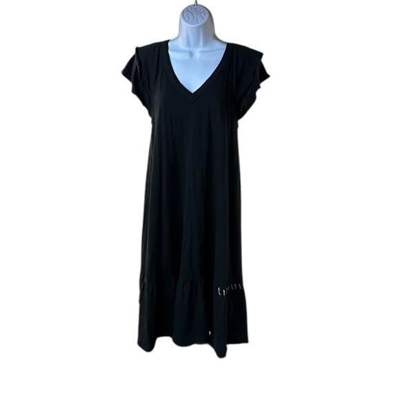 Lisa Todd Dresses & Skirts - Lisa Todd Women's Black Free Frills Size M Short Sleeve Knee Length Dress